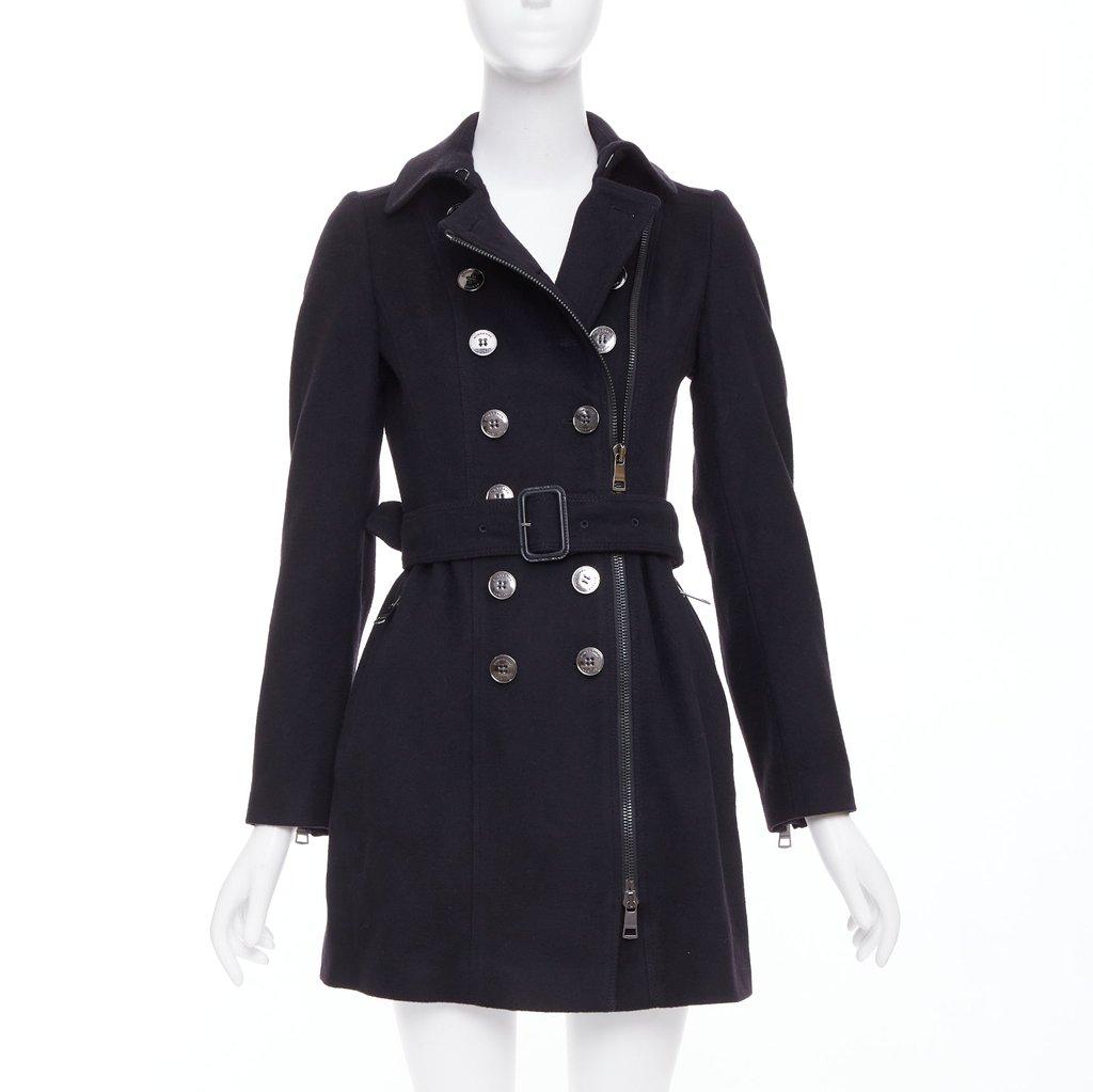 Burberry Black Wool Coat