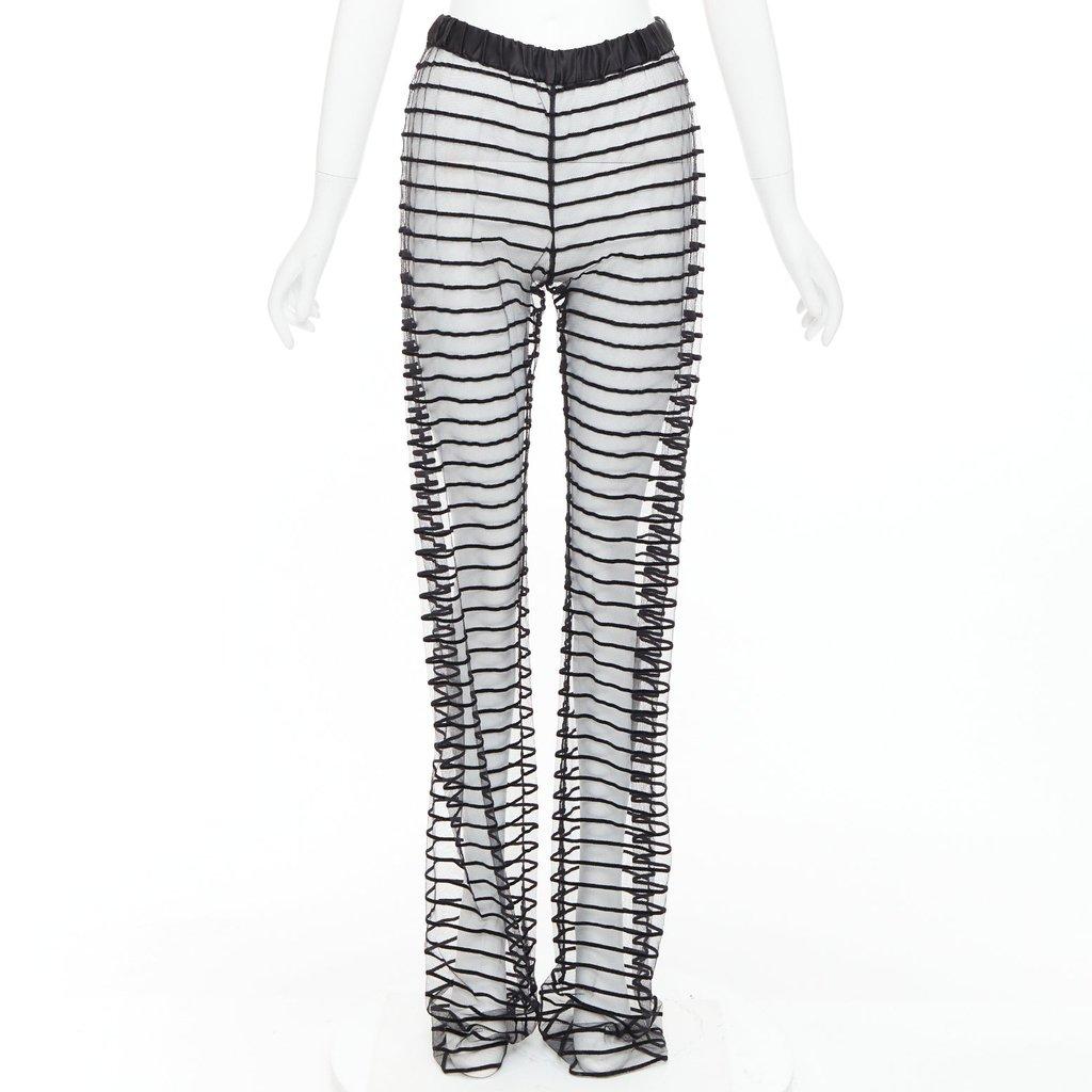 Dries Van Noten Black Polyamide Trouser