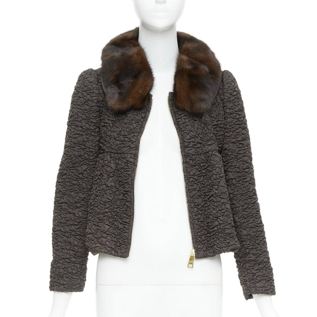 Prada Brown Fur Jacket