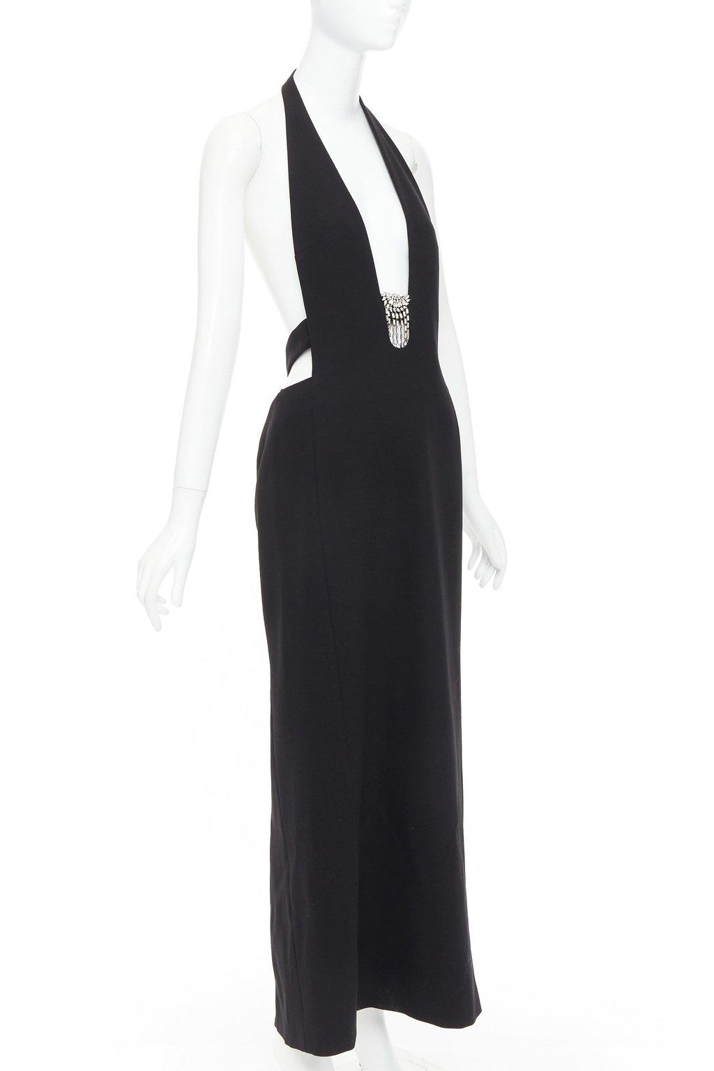 Saint Laurent Black Wool Dress