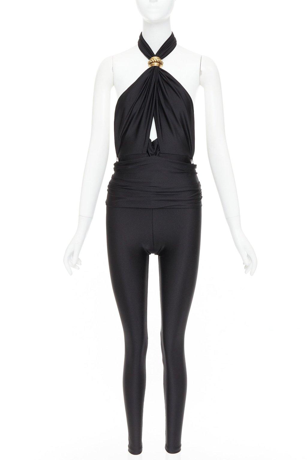 Saint Laurent Black Polyamide Jumpsuit