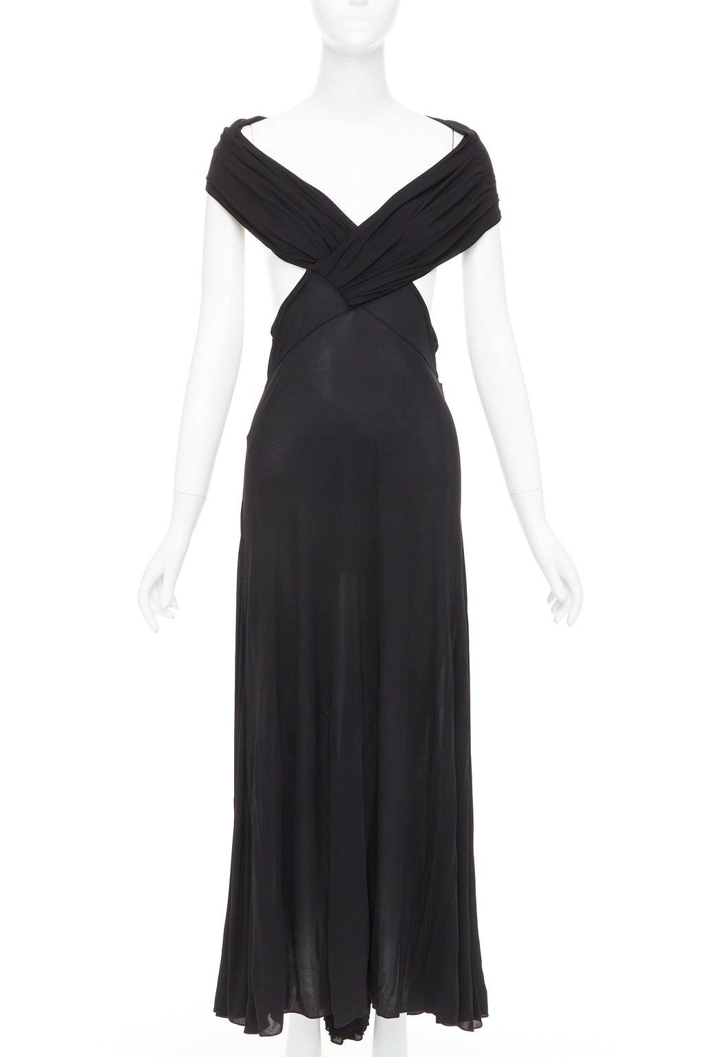 Saint Laurent Black Viscose Dress