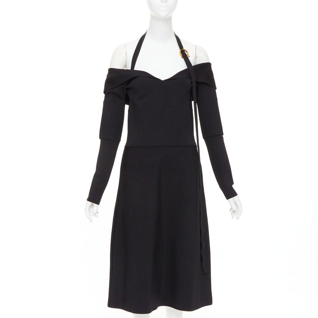 Salvatore Ferragamo Black Viscose Dress