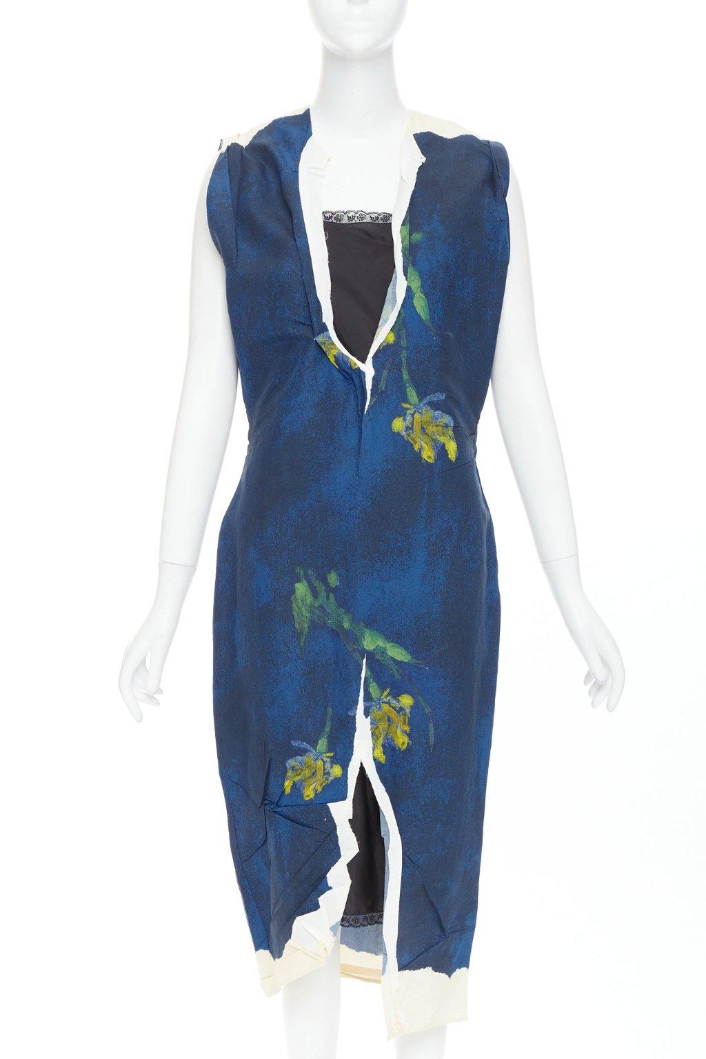 Prada Navy Polyester Dress