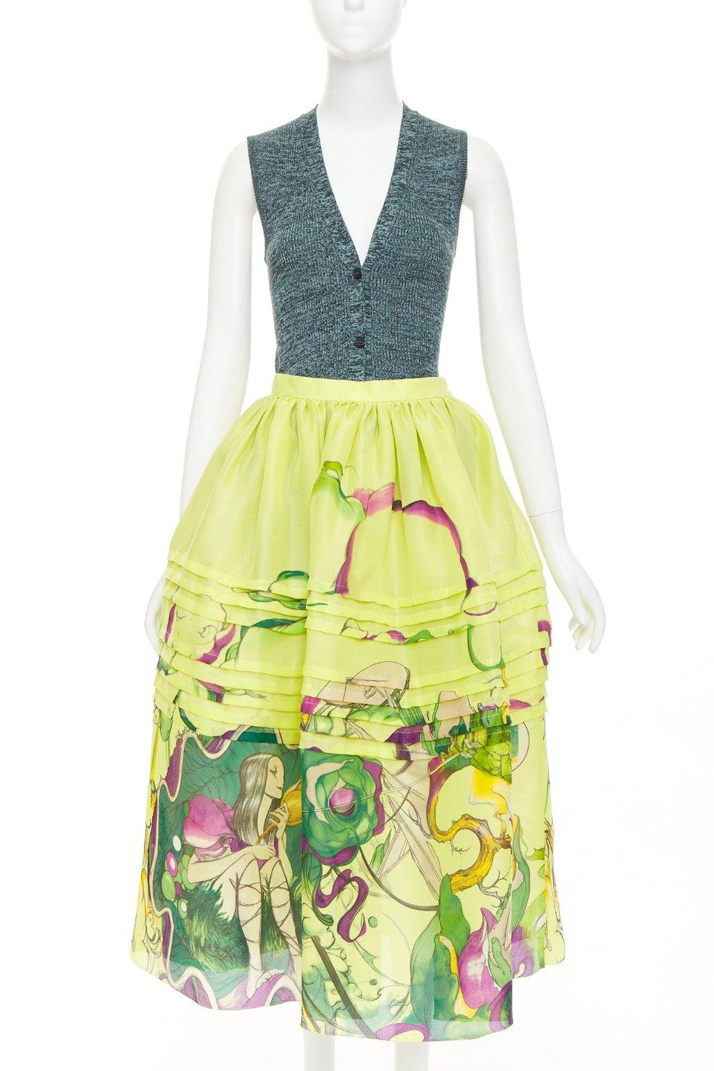 Prada Green Silk Dress