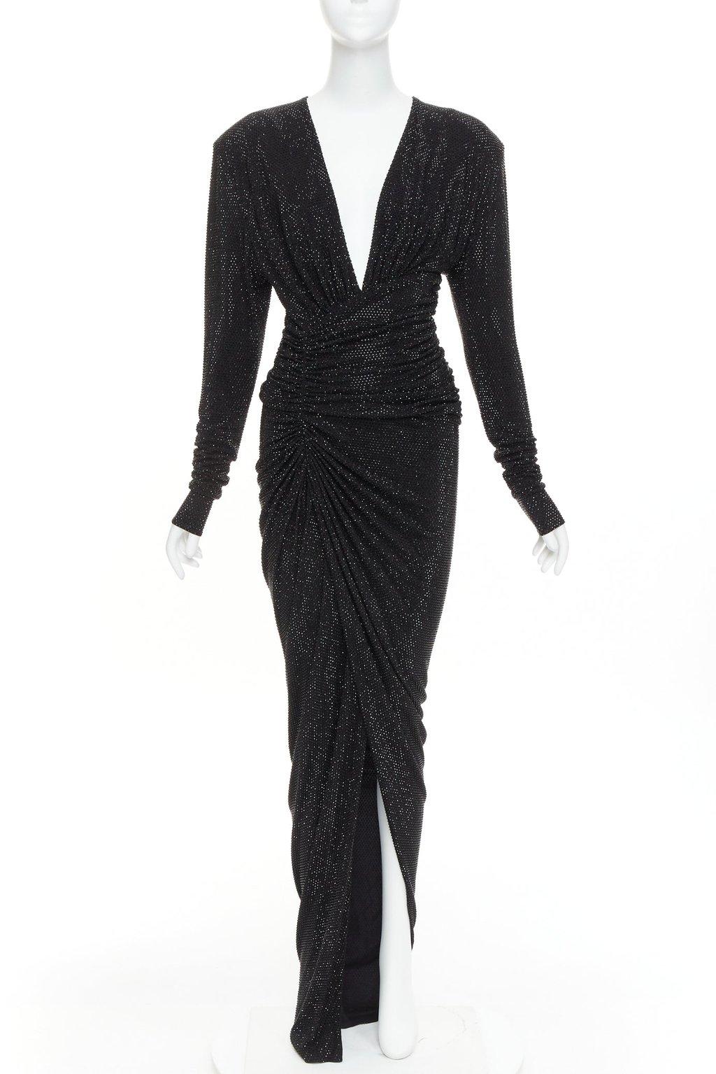 Alexandre Vauthier Black Viscose Dress