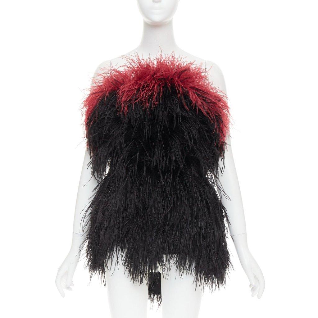 Alexandre Vauthier Black Fur Dress