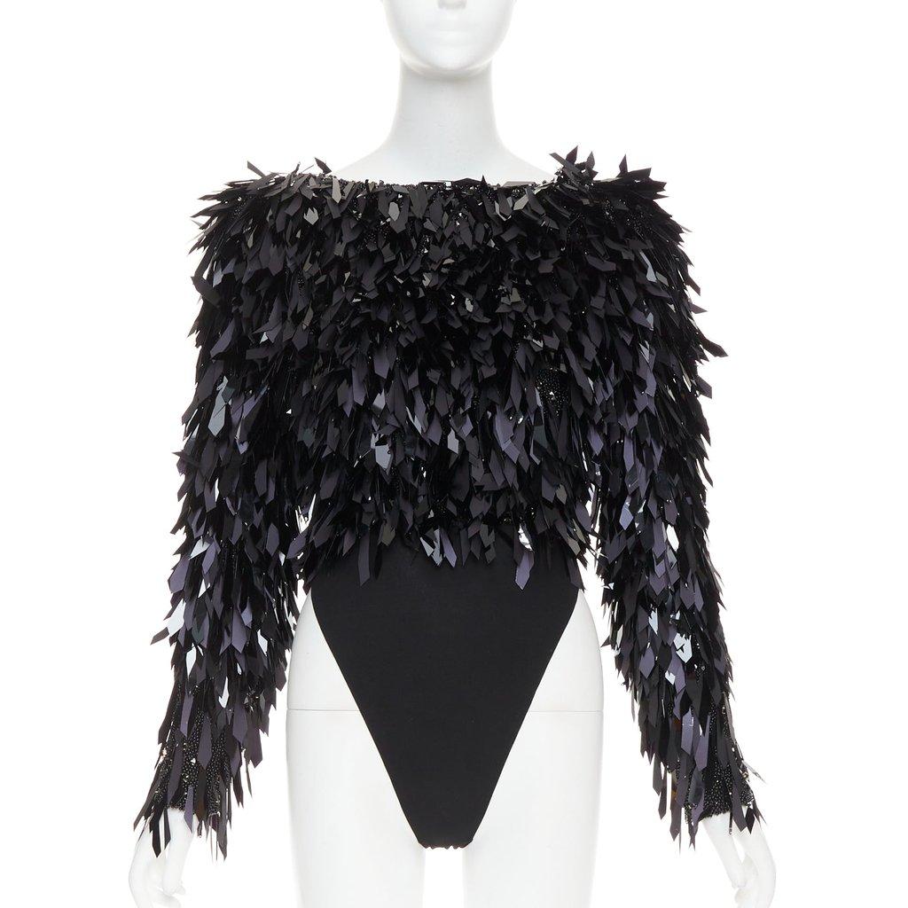 Alexandre Vauthier Black Polyester Top