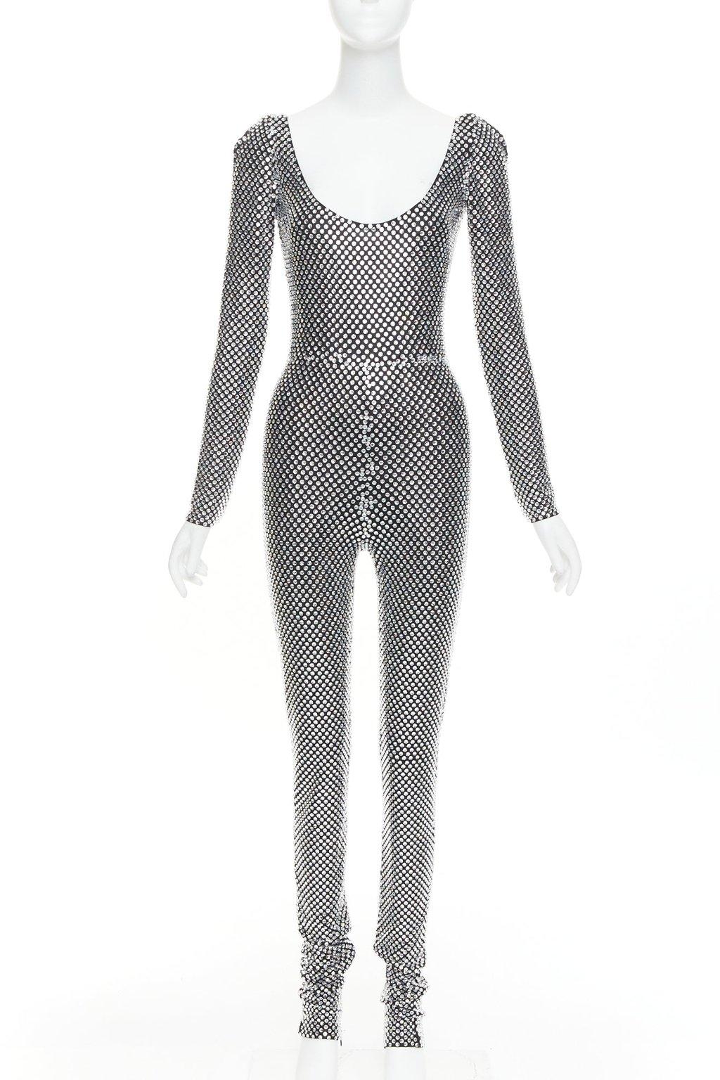 Alexandre Vauthier Silver Viscose Jumpsuit