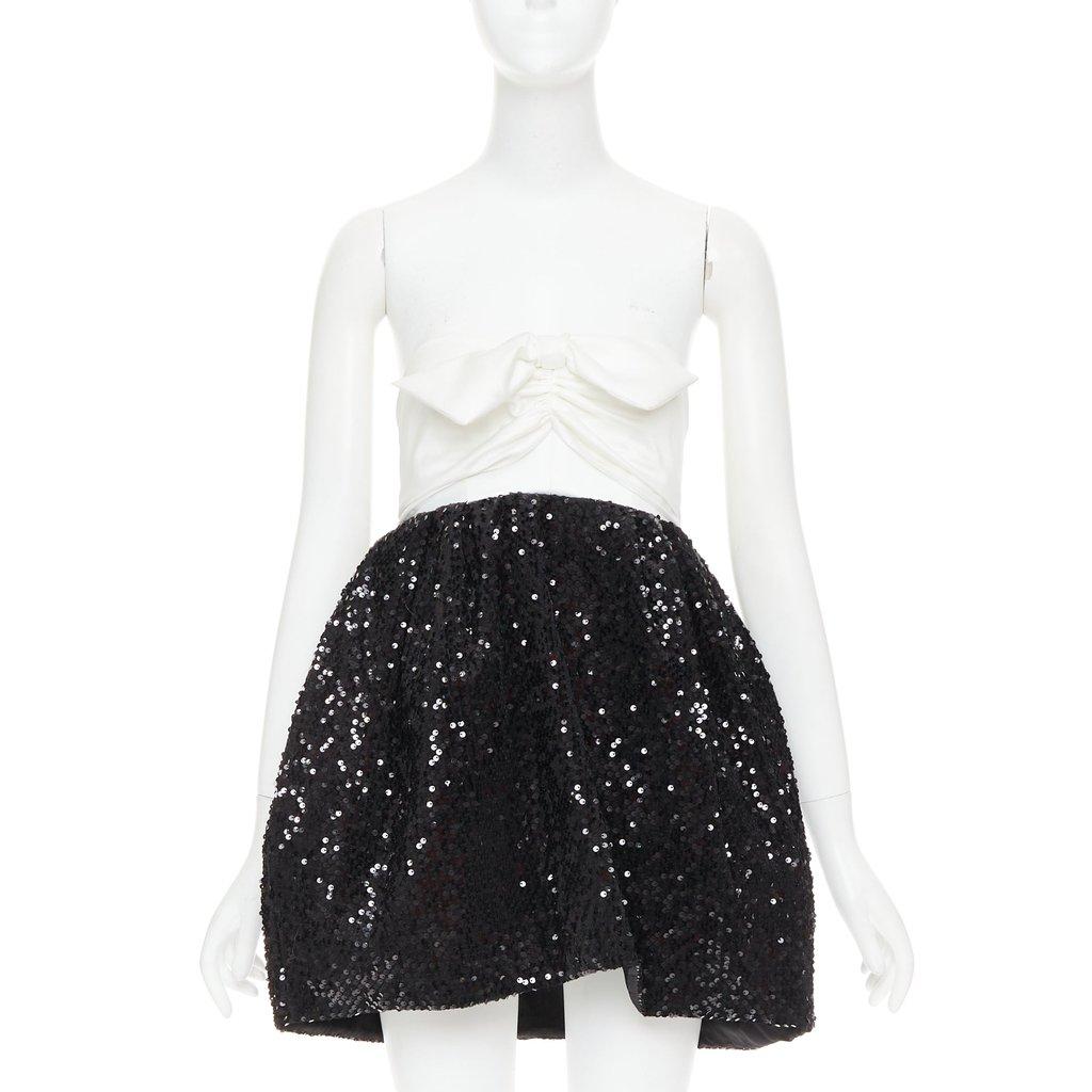 Alexandre Vauthier Black Silk Dress