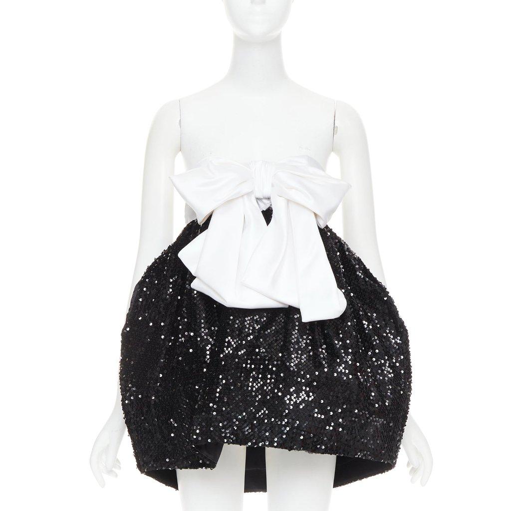 Alexandre Vauthier Black Silk Dress