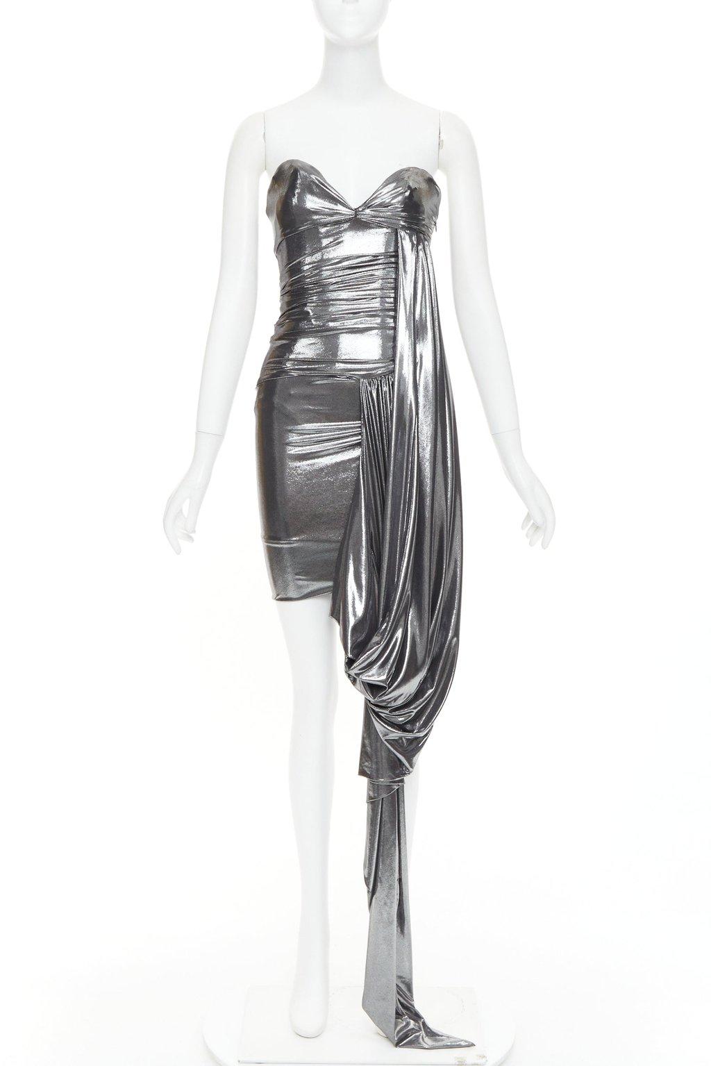 Alexandre Vauthier Silver Dress