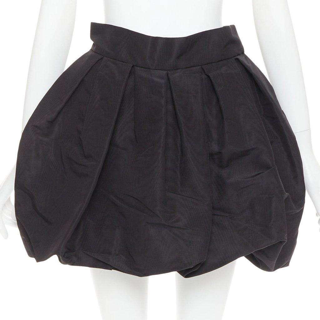 Alexandre Vauthier Black Silk Skirt