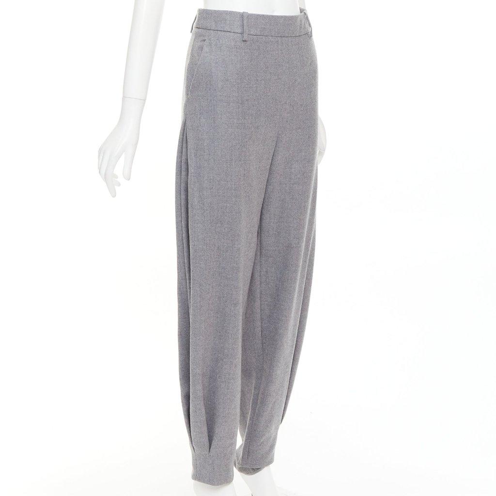 Alexandre Vauthier Grey Wool Trouser