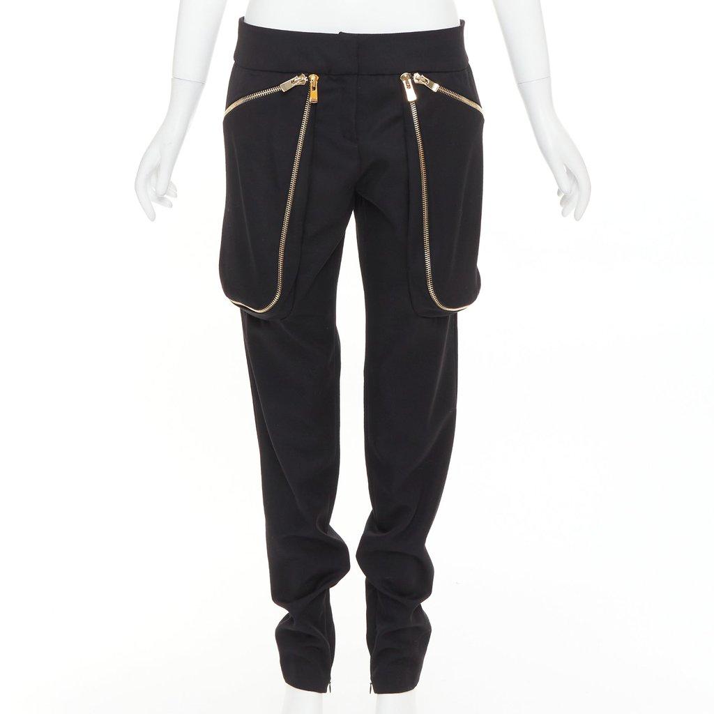 Alexandre Vauthier Black Cotton Trouser