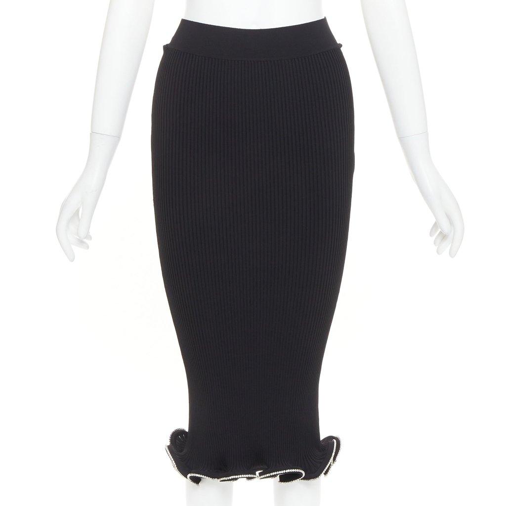 Alexandre Vauthier Black Polyester Skirt