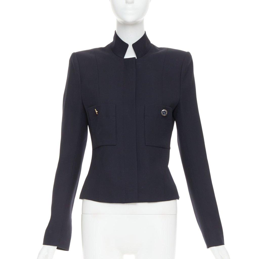 Alexandre Vauthier Navy Wool Jacket