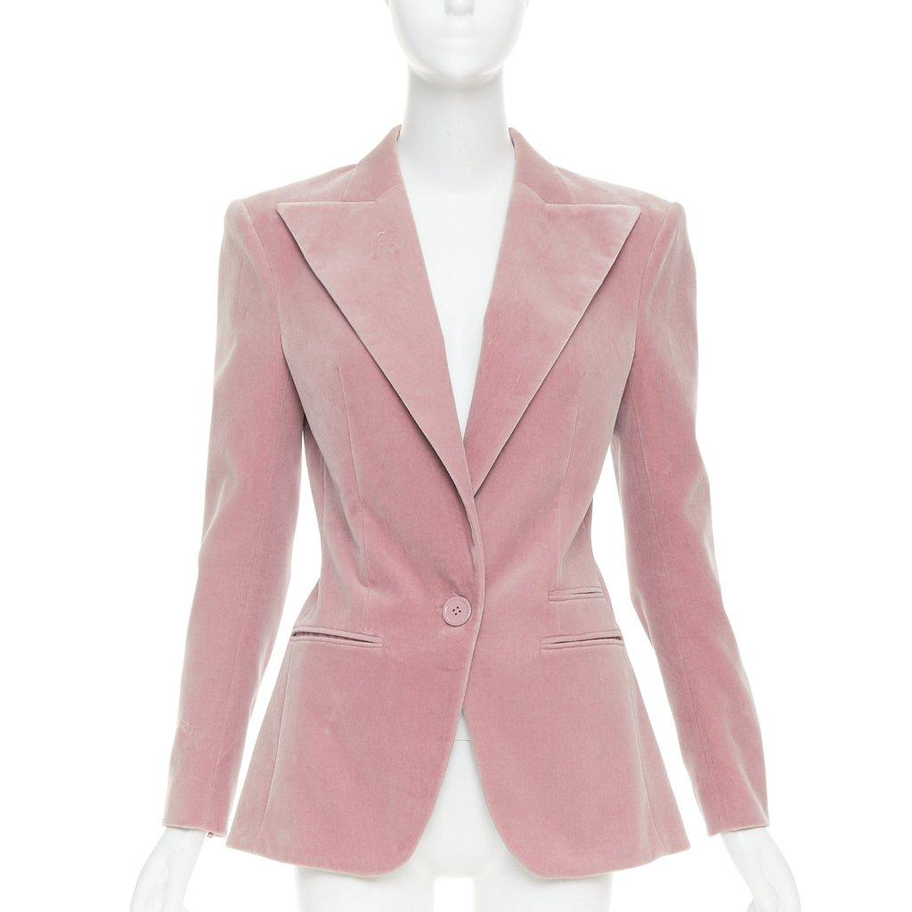 Alexandre Vauthier Pink Velvet Jacket