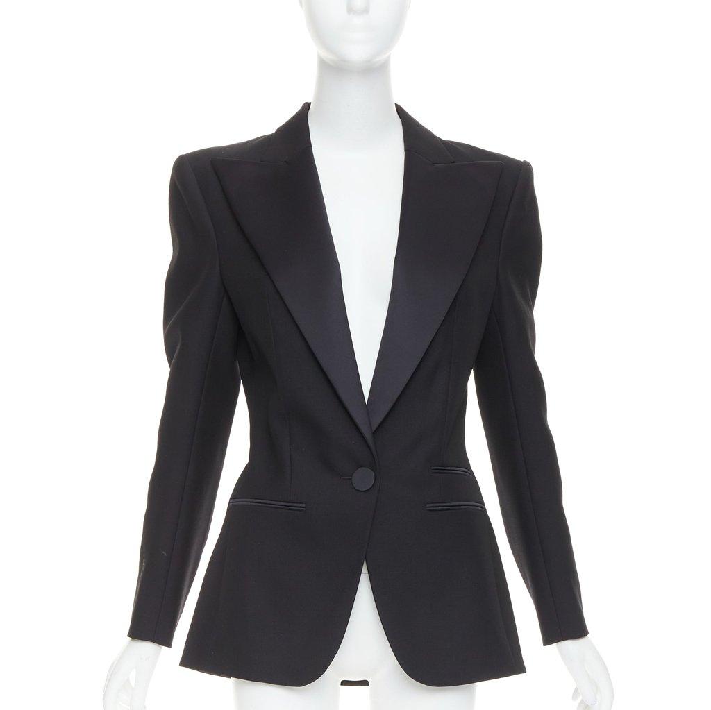 Alexandre Vauthier Black Wool Jacket