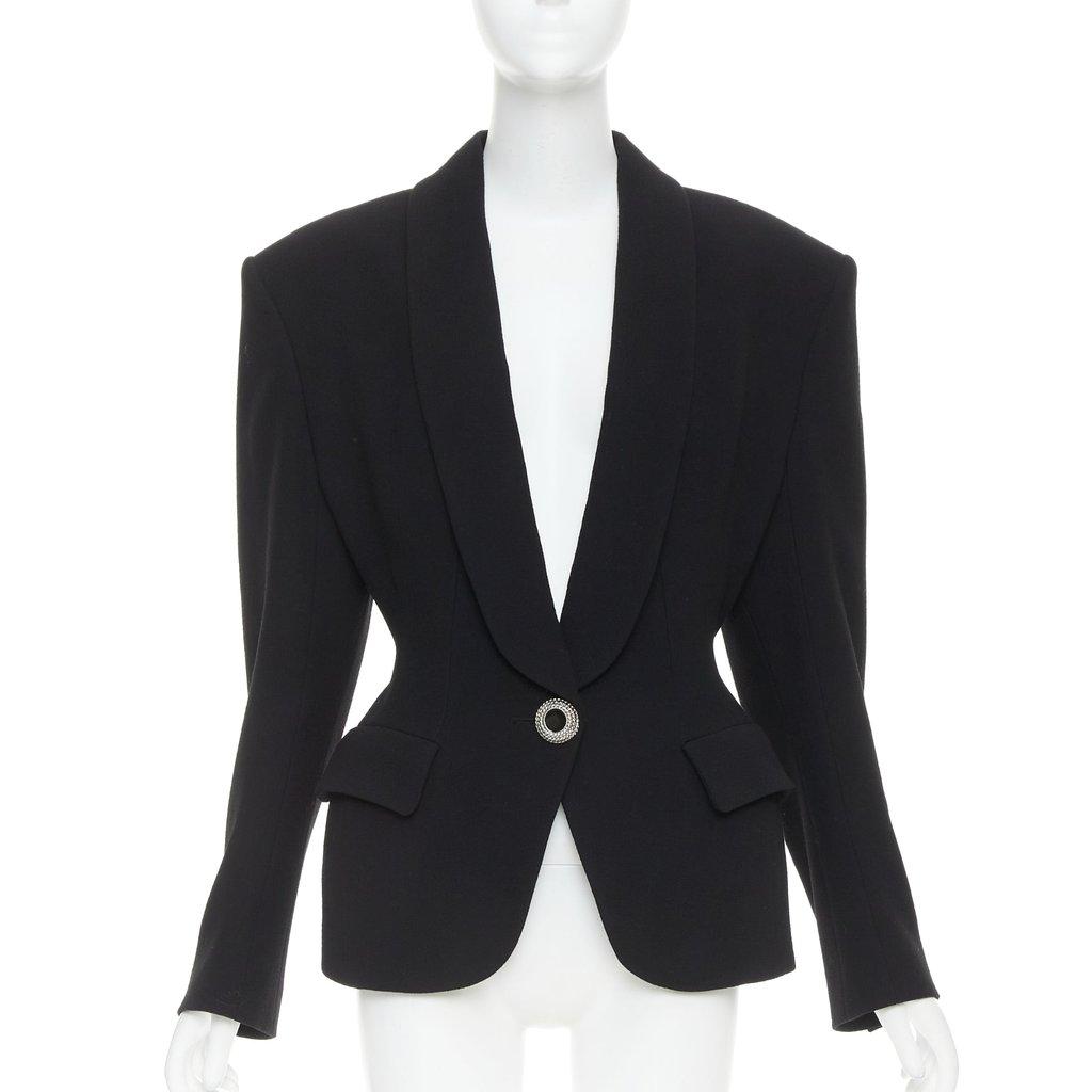 Alexandre Vauthier جاكيت صوف أسود