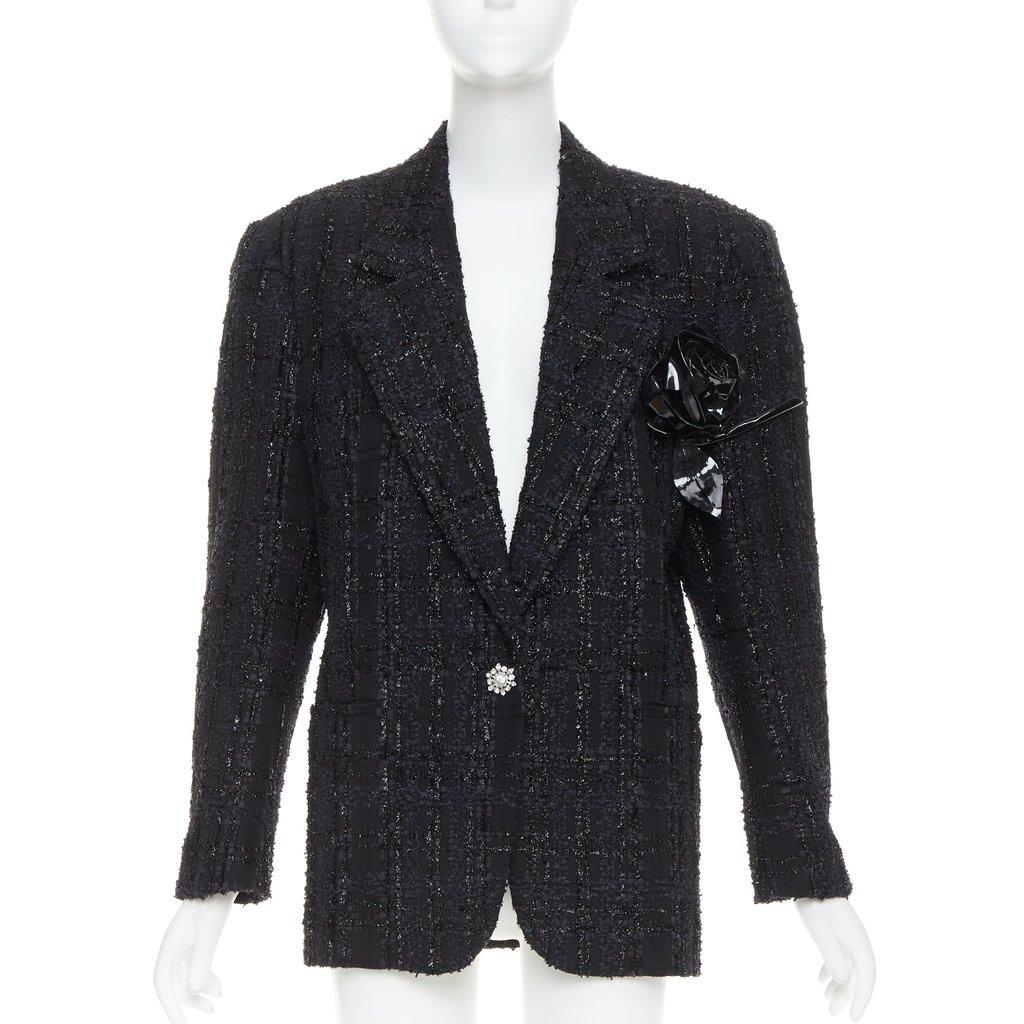 Alexandre Vauthier Black Tweed Jacket