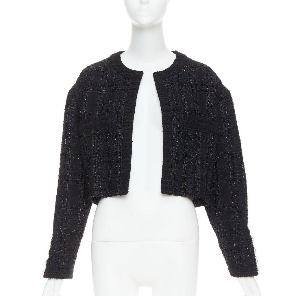 Alexandre Vauthier Black Tweed Jacket