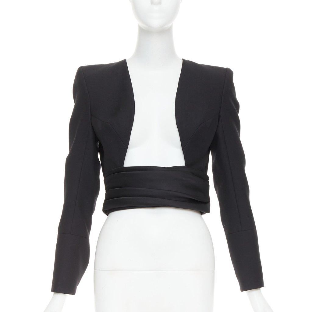 Alexandre Vauthier Black Wool Jacket