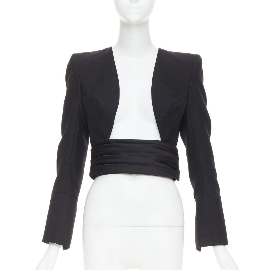Alexandre Vauthier Black Wool Jacket