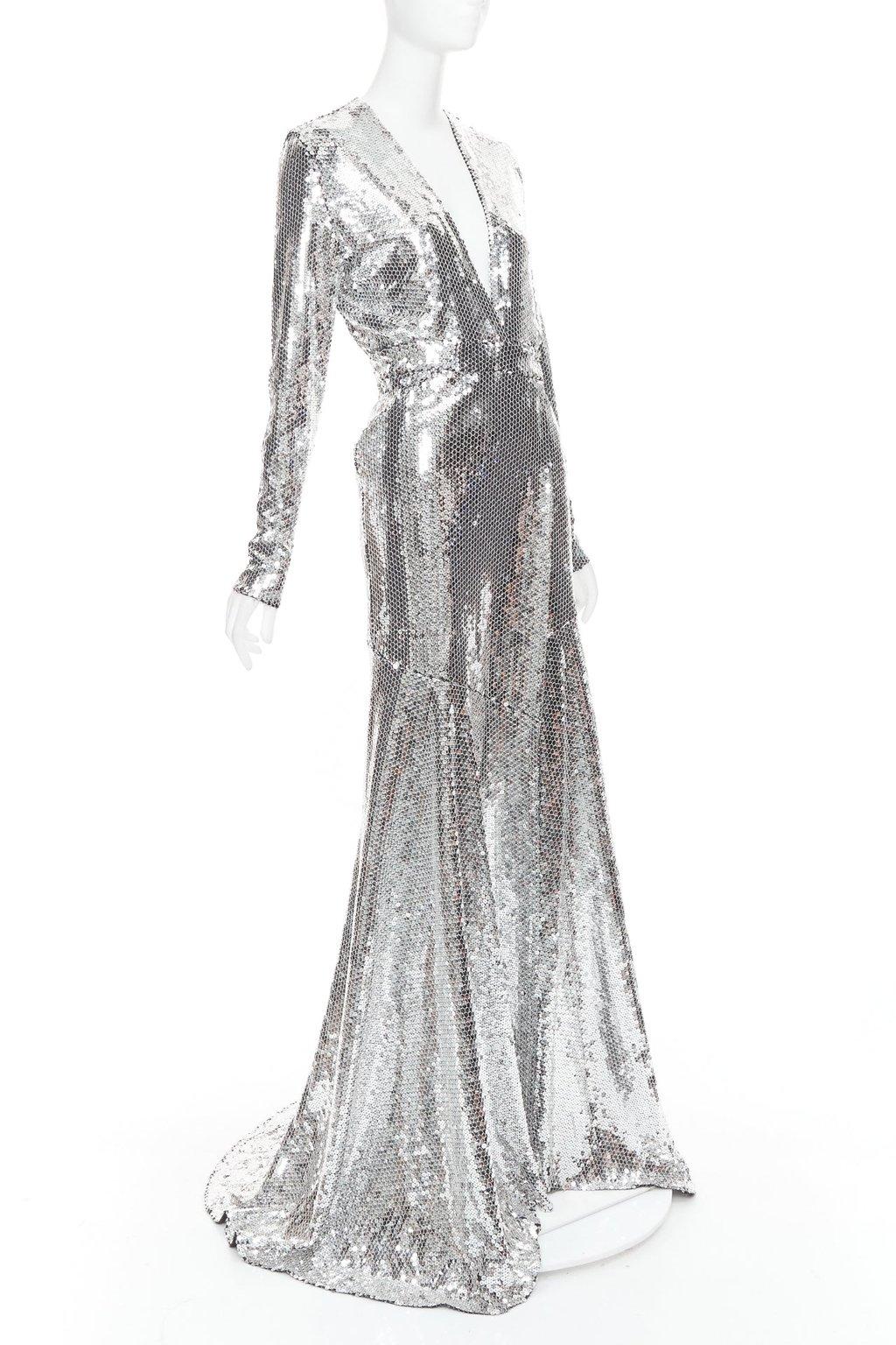 Alexandre Vauthier Silver Dress