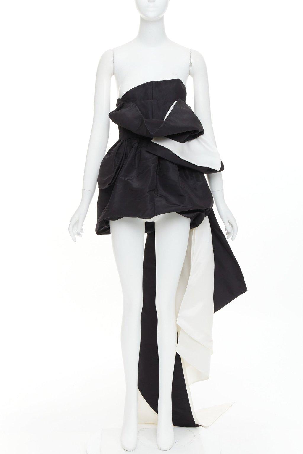 Alexandre Vauthier Black Silk Dress
