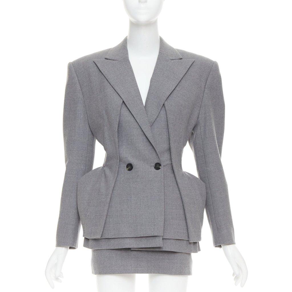 Alexandre Vauthier Grey Wool Jacket