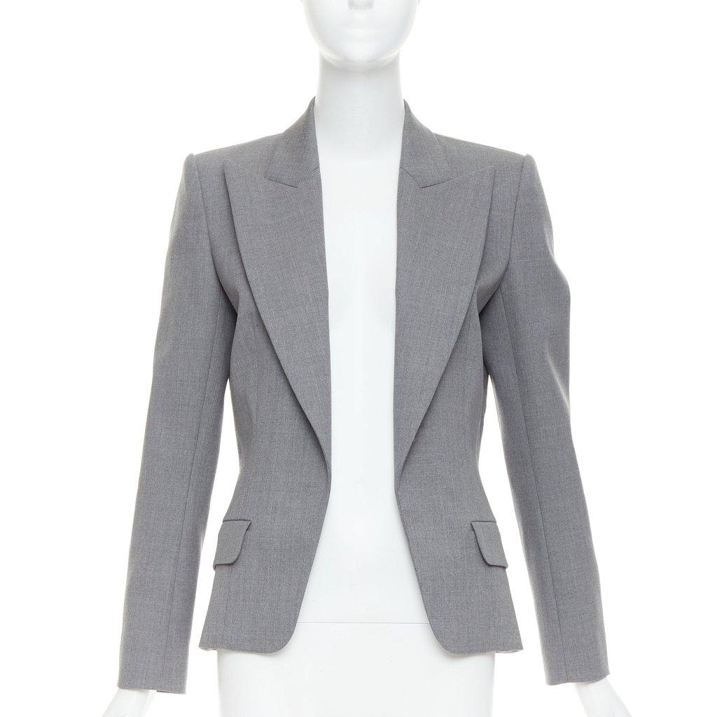 Alexandre Vauthier Grey Wool Jacket