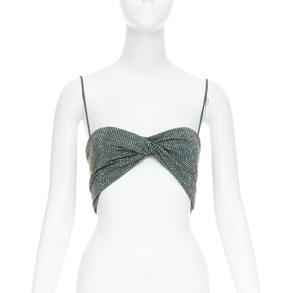 Alexandre Vauthier Green Viscose Top