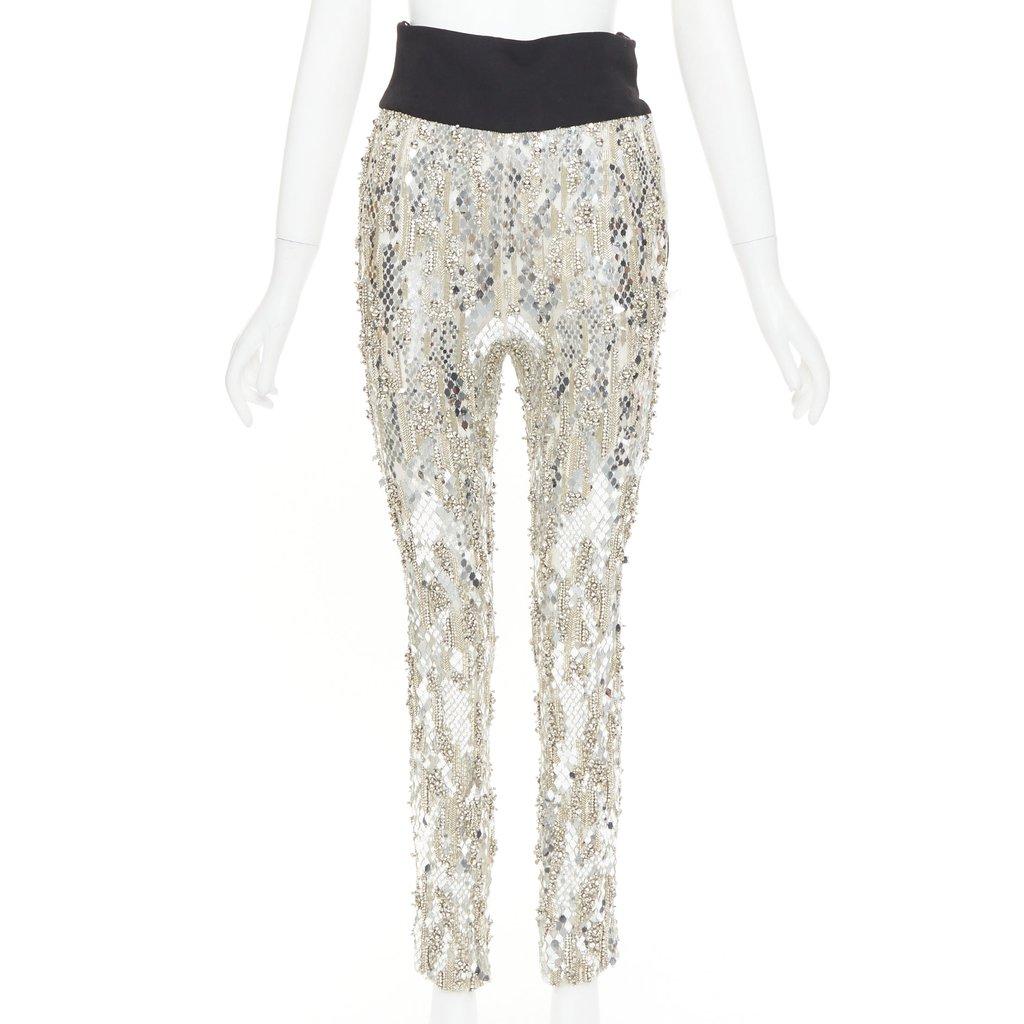 Alexandre Vauthier Silver Trouser