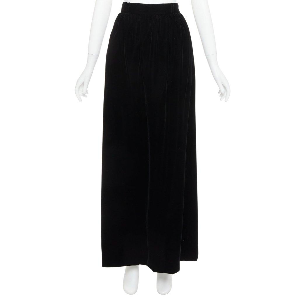 Alexandre Vauthier Black Velvet Skirt