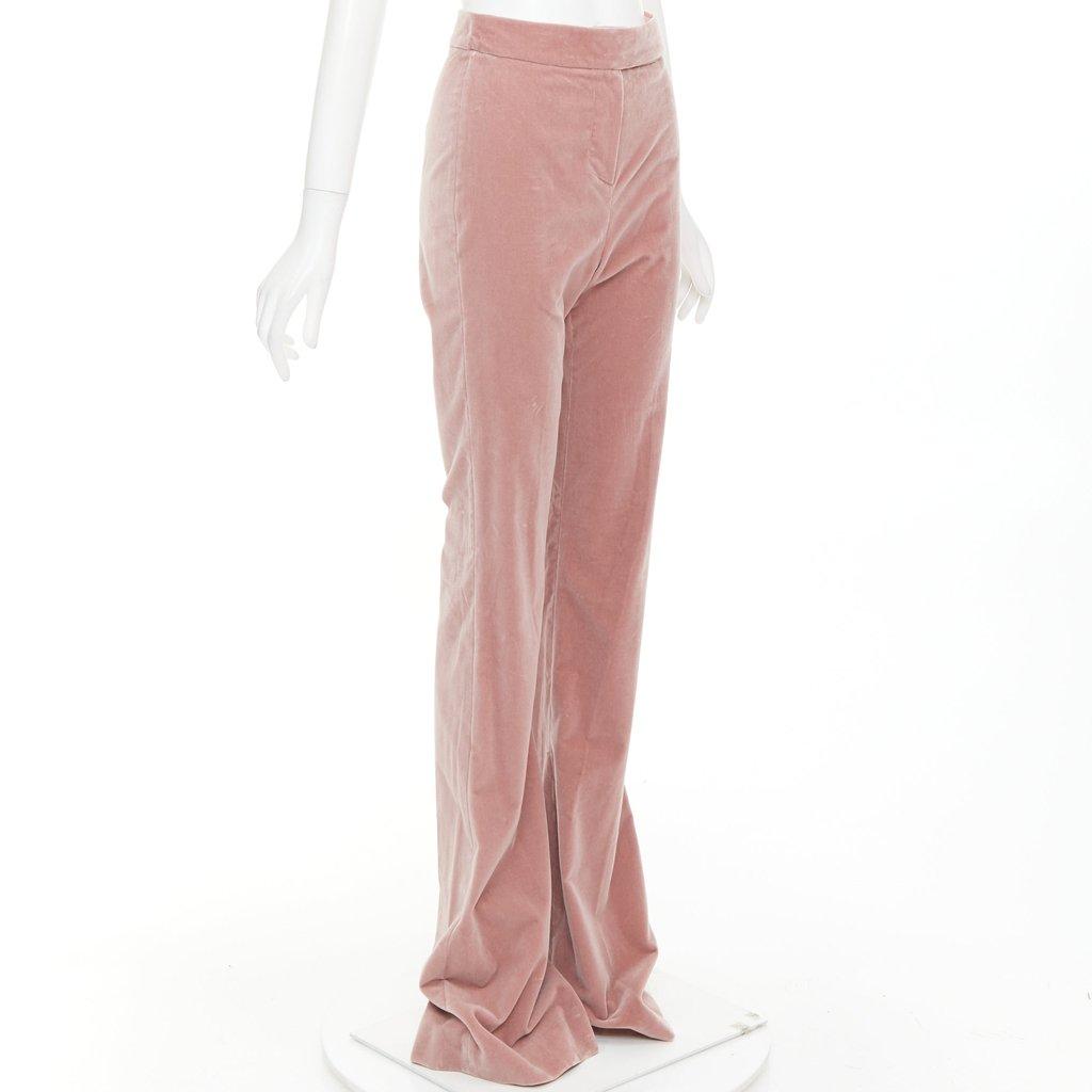 Alexandre Vauthier Pink Velvet Trouser