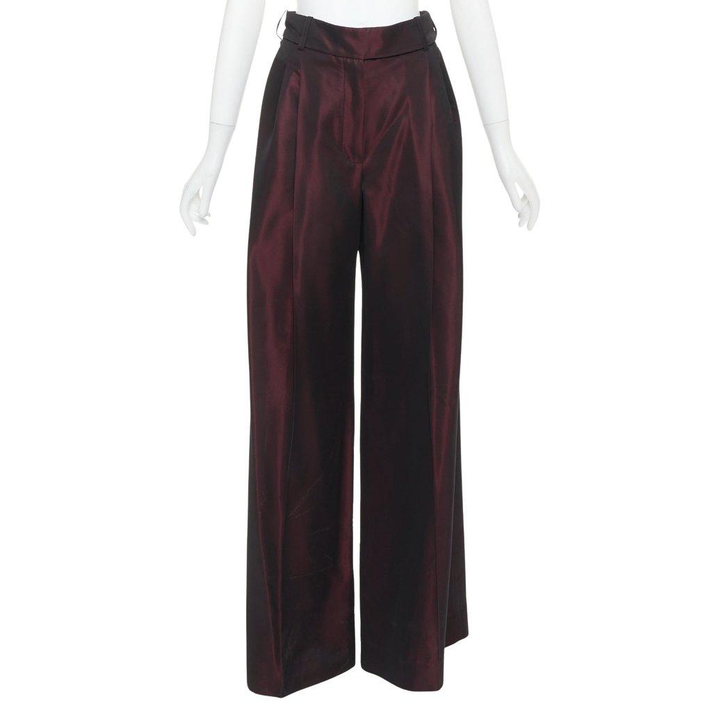 Alexandre Vauthier Burgundy Trouser