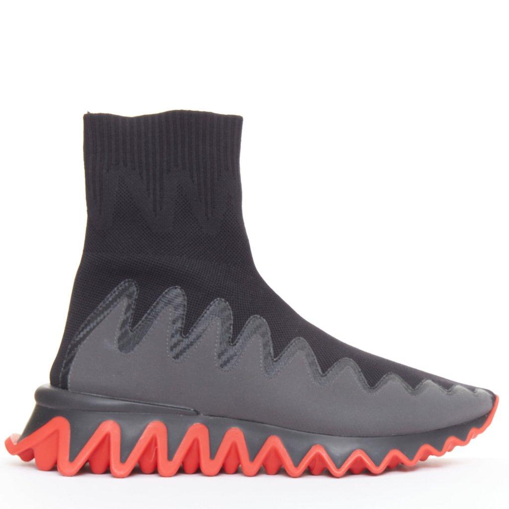 Christian Louboutin حذاء رياضي مسطح من نوع Sharky Sock Maille