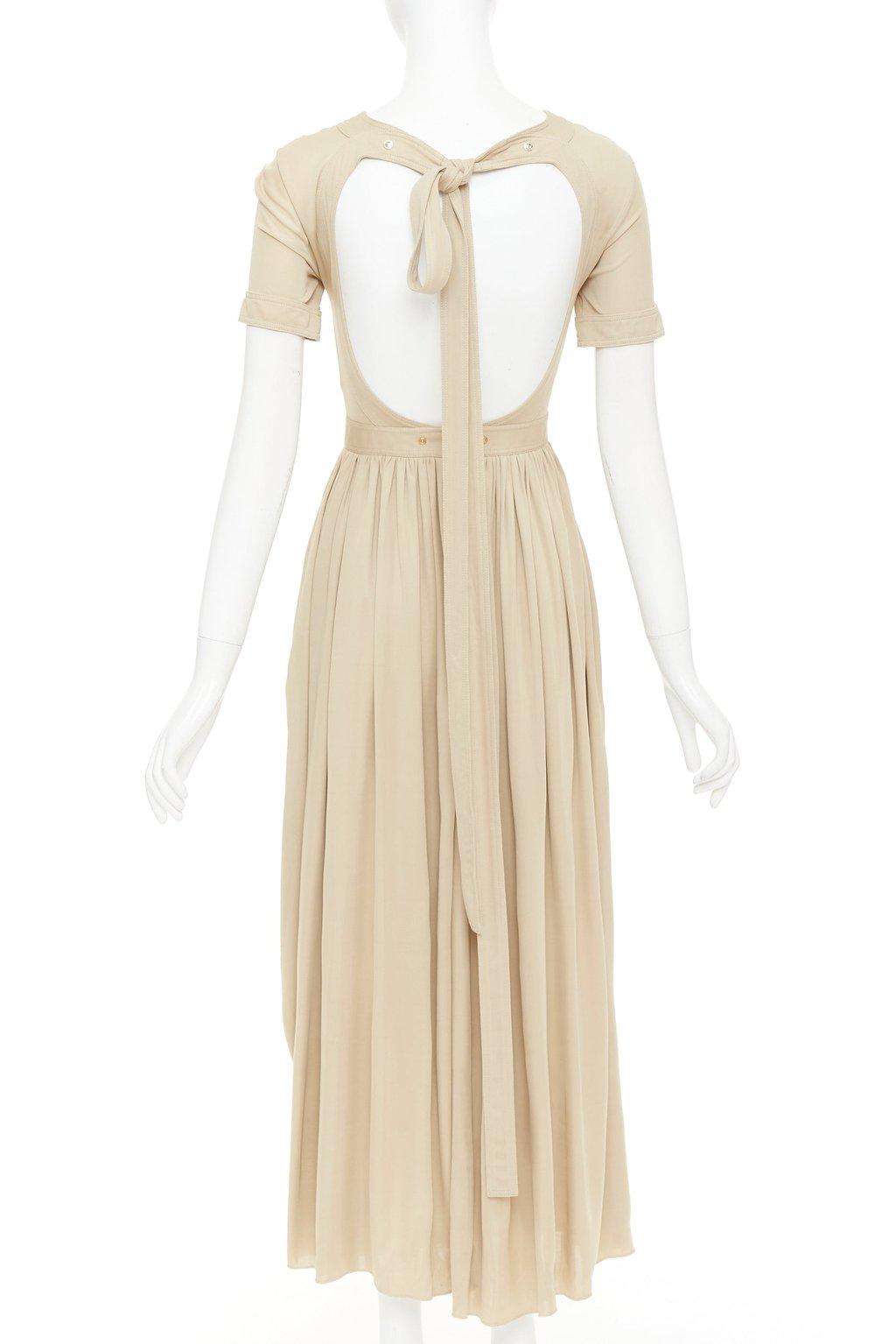 Celine Beige Viscose Dress