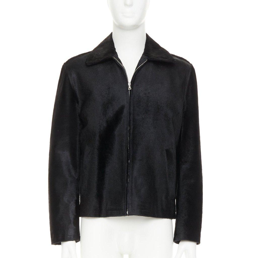 Prada Black Leather Coat