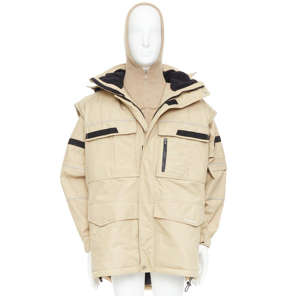 Balenciaga Beige Polyester Coat