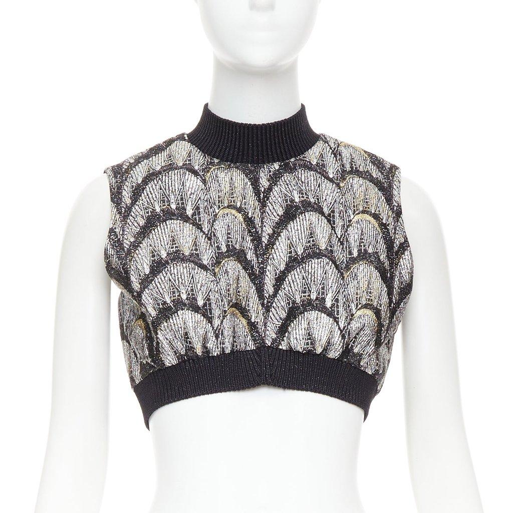 Louis Vuitton Black Polyester Top
