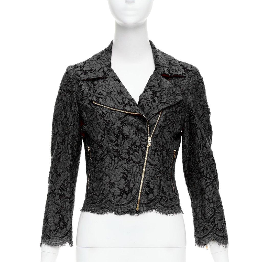 MSGM Black Biker Jacket