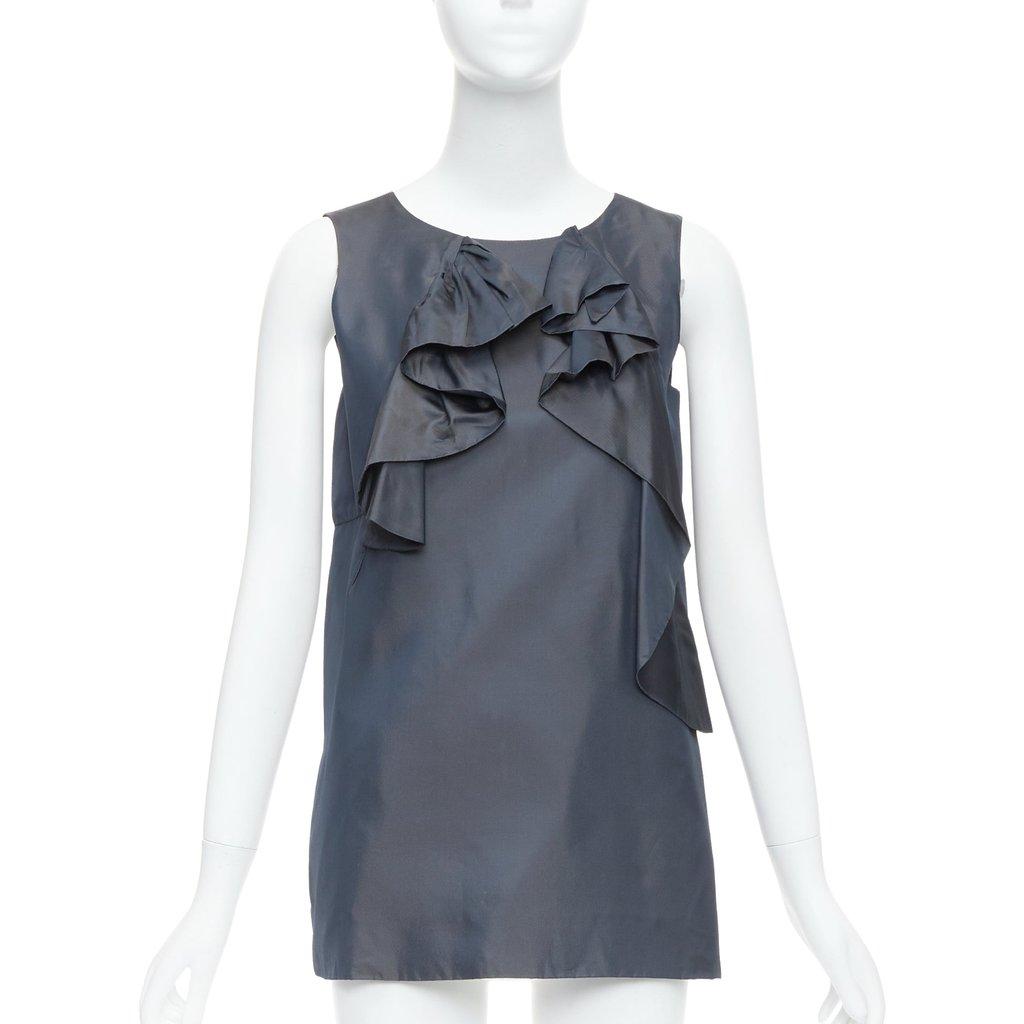 Marni Twill Ruffle Dress
