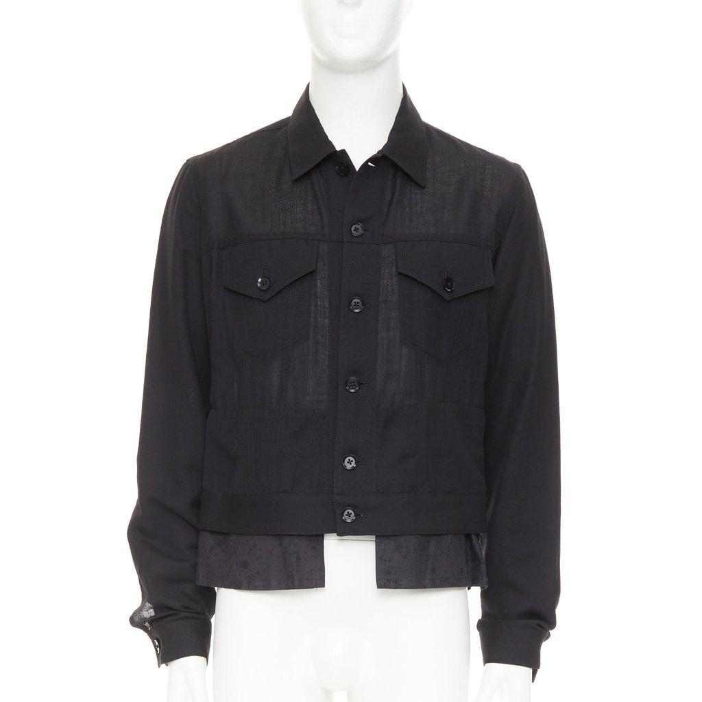 Yohji Yamamoto Black Wool Jacket