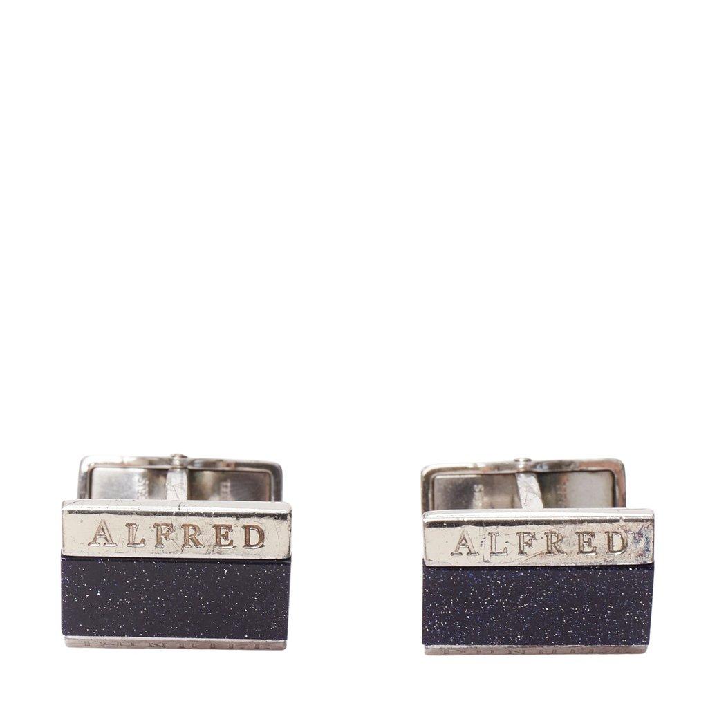 Alfred Dunhill أزرار أكمام زرقاء لامعة