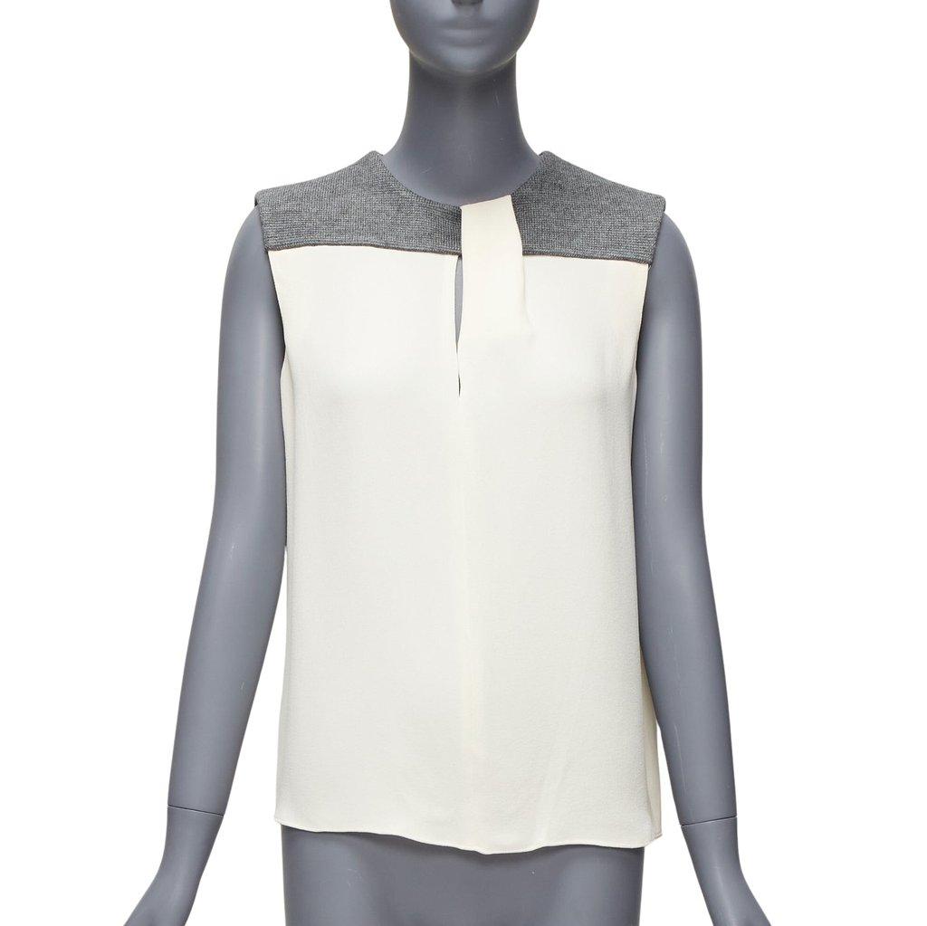 Balenciaga Knitted Yoke Blouse