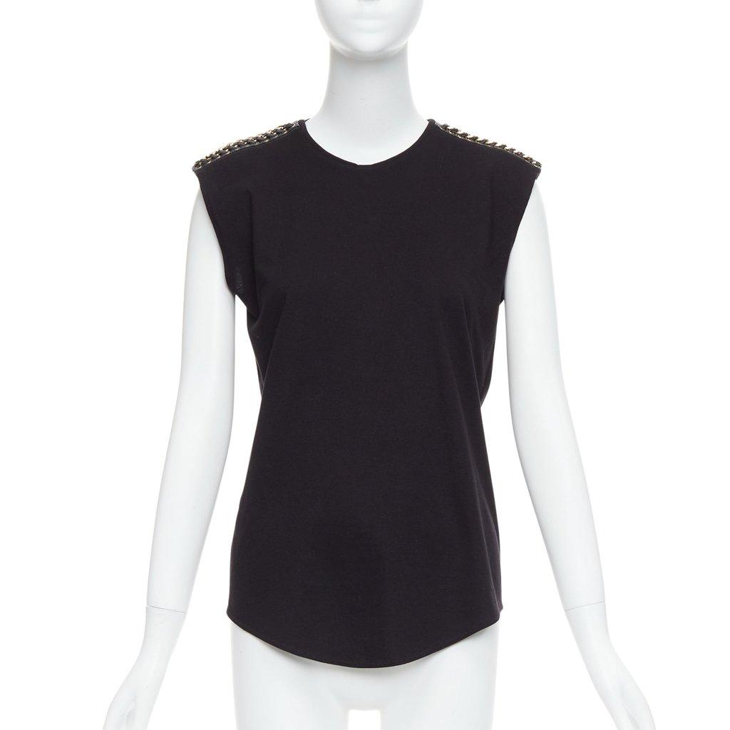 Balmain Chain Leather Tank