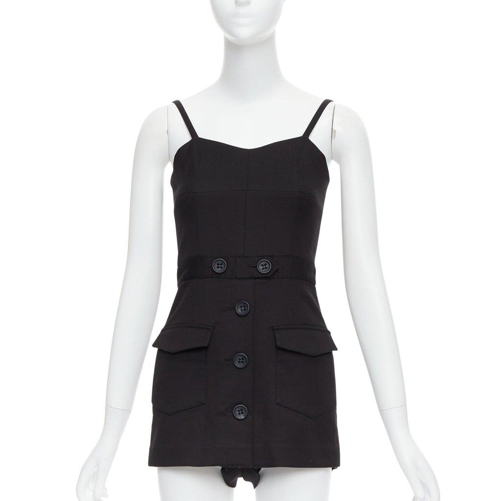 RED VALENTINO GARAVANI Button Cargo Playsuit