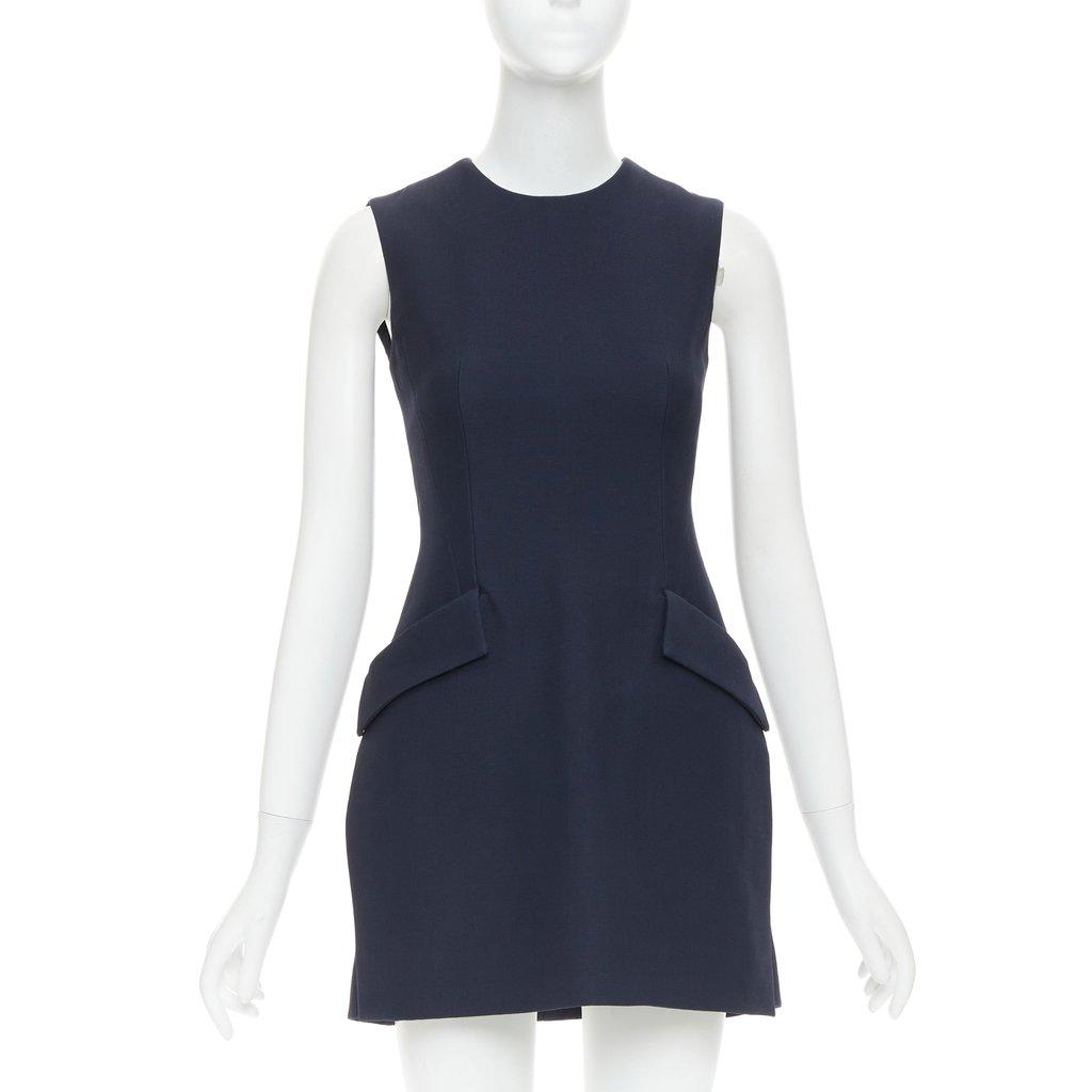 Dior Navy Wool Dress